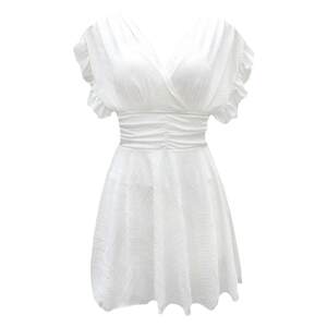 
White one-piece skirt swimsuit for women, adult high-end 2025 new large size fat mm hot spring beautiful swimsuit for women