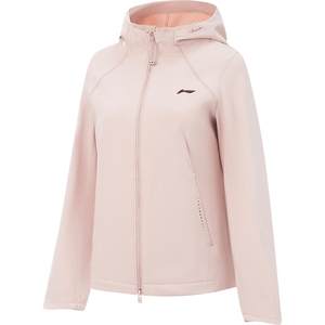 
Li Ning Jacket Women's Winter New Outdoor Soft Shell Long Sleeve Jacket Top Plus Velvet Warm Windproof Sports Windbreaker