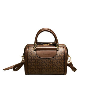 
Hong Kong purchasing bag 2025 new genuine leather slant Boston bag fashionable and simple handbag shoulder bag for women