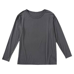 
Men's round neck bottoming shirt thin autumn coat plus fat large size young, middle-aged and elderly modal long-sleeved T-shirt spring, autumn and summer