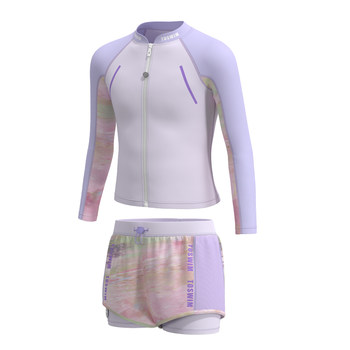 Children's swimsuits, girls, girls 2025 new long-sleeved