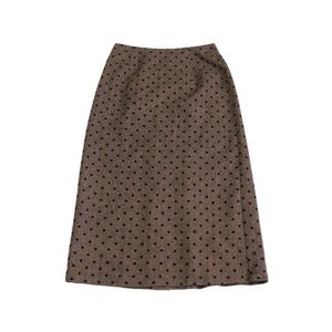 
Yuanjia Wool Contrast Color Polka Dot Skirt Flat Waist Bag Skirt Right Side Zipper Commuting Casual Warm Winter LF5882