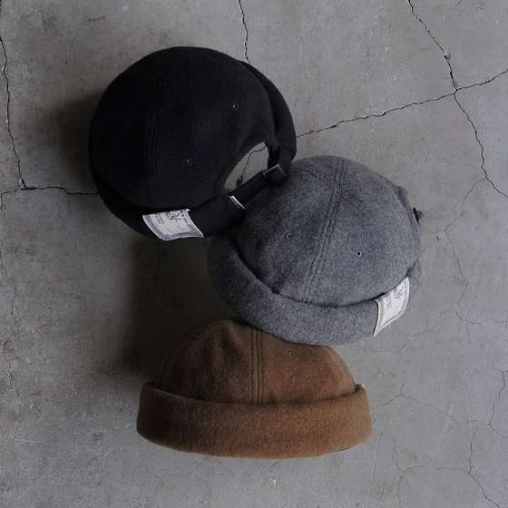 THE H.W.DOG&CO. MOSSA ROLL CAP 24AW 日产狗牌羊毛针织瓜皮帽