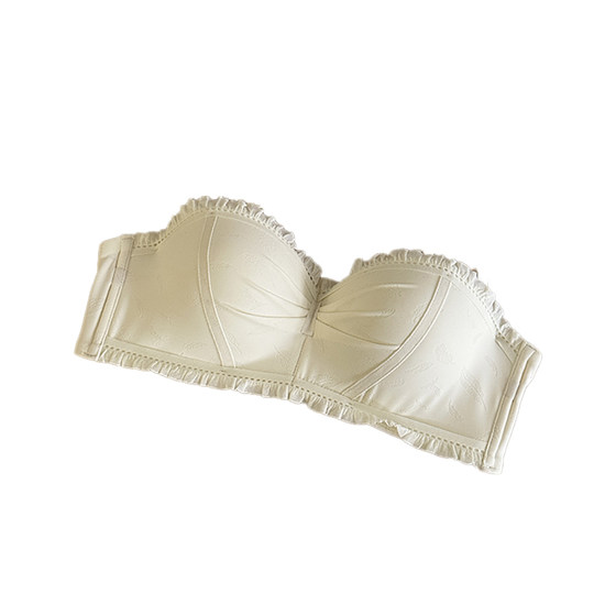 
2026 New Strapless Anti-Slip Half Cup Bra for Women Small Breasts Gathering to Make Bigger Anti-Sagging Breast Retracting Bra for Girls