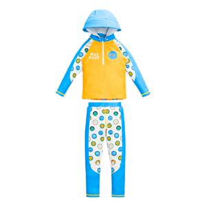 
Baby swimsuit Boy Children's Beach Sunscreen Swimsuit Two-year-old Kids Quick-drying Split Long Sleeve Long Sleeve Trousers