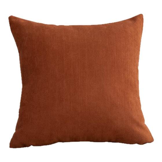 
2025 new Chenille brown pillow case square large cushion head and waist pillow back to sofa back