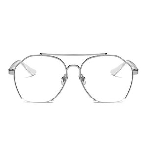 Net red same glasses frame can be equipped with lenses with myopia men and women double beams super large frames, thin photos, half -frame eye mirror frame