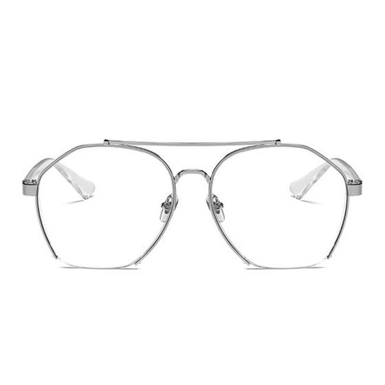 Net red same glasses frame can be equipped with lenses with myopia men and women double beams super large frames, thin photos, half -frame eye mirror frame