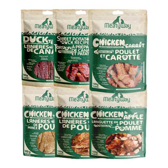 Meatyway Banquet Pet Snack Duck Breast Broken Chicken Grocery Model Mogo Training Reward Teddy Dog Snacks
