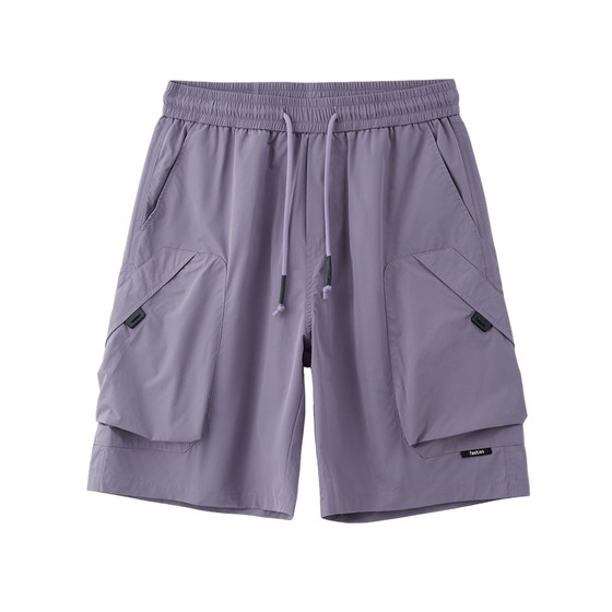 
Baleno SK ice silk casual shorts men's 2026 summer thin loose sports pants quick-drying five-point pants men YS