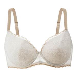 
Ya [Xiaohuayang] 1mm ultra-thin full-cup lace underwear for women large size anti-sagging big breasts showing small bra