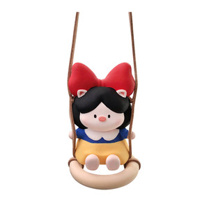 Swinging Pig Princess Car Pendant Car Interior Clothes High-end Internet celebrity car aromatherapy rearview mirror hanging ornament