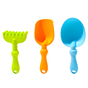 
Children's soft rubber beach toys baby sand digging tools set shovel seaside outdoor play in water sand indoor