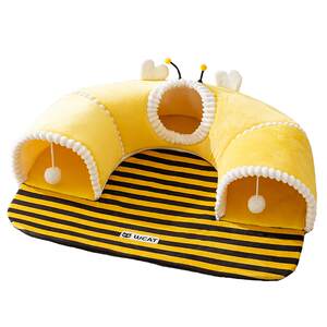 
Cat tunnel cat nest four seasons universal sleeping nest cat bed semi-enclosed sense of security pet mat cat hides from the house to drill holes