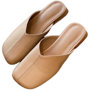 
Half-cap toe slippers for women to wear in summer, 2026 new high-end French sandals, slip-on slippers