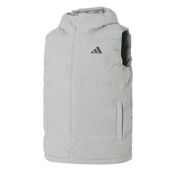 
Adidas Sports Suit Men's 2025 Winter New Warm Hooded Down Vest Woven Plush Pants