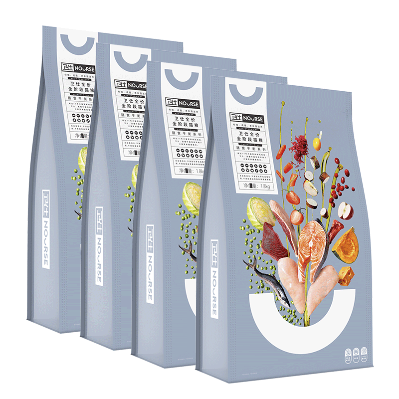 Weishi Cat Master Food in the whole stage Cat food 1.8kg*4 bags of full -price kittens into cat food to increase fat and cheeks natural food
