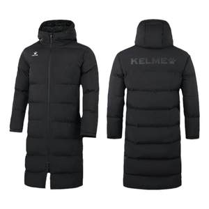 Kelme new sports cotton coat long down cotton jacket sports students winter training knee-high cotton coat coat