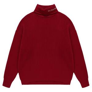 
BJHG reckless American turtleneck sweater for men winter 2025 new couple lazy striped sweater for women