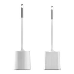 Household toilet brush without dead corners and long handle cleaning