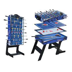 Multi-function stand-up folding home gaming table