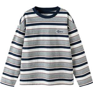 
Balabala children's long-sleeved T-shirt boys and girls' cotton tops spring and autumn children's clothing medium-sized children's base shirt trendy T-shirt