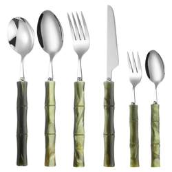 304 stainless steel tableware acrylic handle knife fork spoon