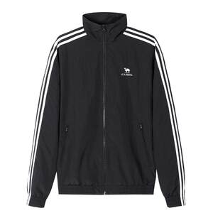 
Camel black windbreaker jacket autumn retro stand collar jacket men and women couple autumn outdoor sports waterproof