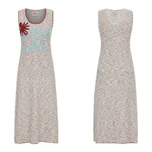 
Palavas Song Yanfei same style as sunny hot knitted dress lazy vacation style slit long skirt original