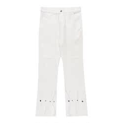 Lxjnxs Trendy Brand European And American Vibe Pants Design Jeans American High Street Straight Wide Leg Slightly Flared Trousers