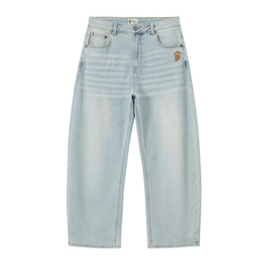 
ONIARAI/Ghost Wash 26 spring new product Qingsong retro mid-waist scimitar denim trousers for men 25B4449