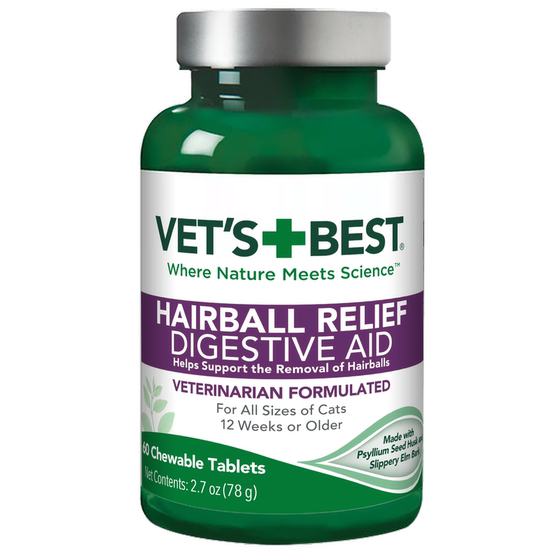 Vibase Green Cross Cat Grass Tablets 60 tablets for mild hair removal, gastrointestinal conditioning and hair removal tablets