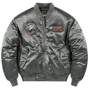 VIP American embroidered pilot jacket men's autumn and winter thickened warm cotton jacket couple jacket baseball uniform cotton jacket

