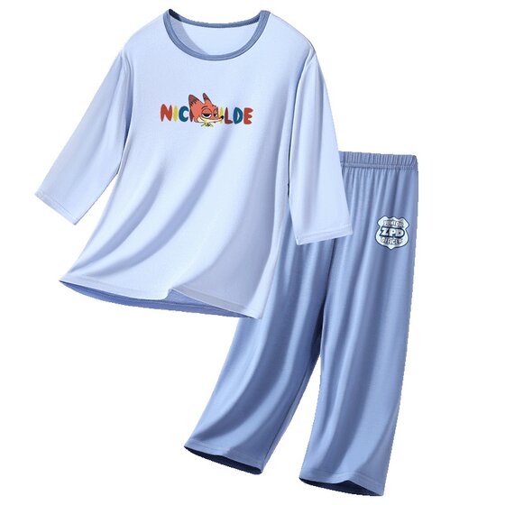 
3-16 years old children's modal pajamas suit boys home clothes boys vest shorts older children junior high school students summer clothes