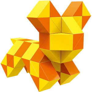 
72-segment Variety Magic Ruler Demon King Yellow Educational Toy Pink Kindergarten Macaron Toy Blue Rubik Snake