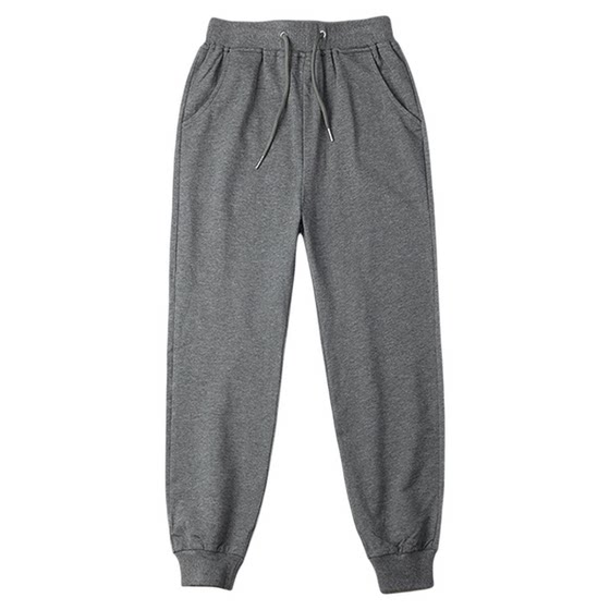 Children's navy blue sweatpants dark gray girls and boys black summer thin trousers gray primary school uniform pants