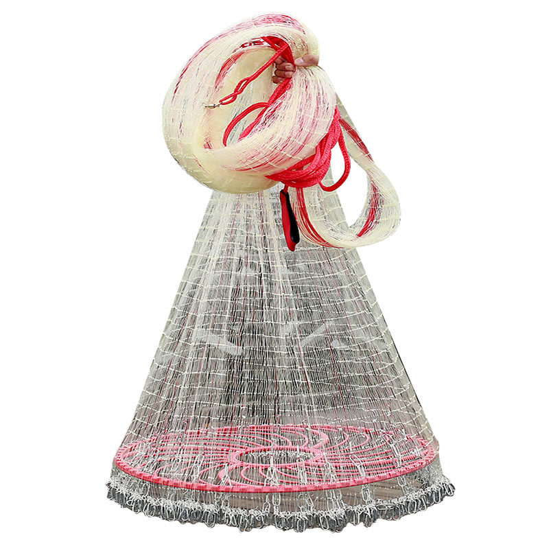 Fishing Cast Net - Heavy Duty Rotary Hand Throw Net