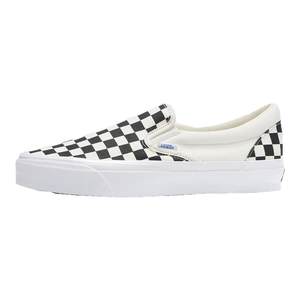 
Vans Premium Slip-On Black and White Checkerboard Grid Canvas Shoes One-Picked Men's and Women's Casual Shoes Summer