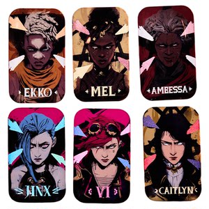 
League of Legends LOL Battle of the Two Cities Series Character Double Flash Badge Jinx Weimer Kaitlin Bar