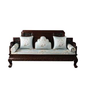 
New Chinese style solid wood sofa cushions customized for all seasons mahogany cushion cover sponge Luohan mattress chair cushion