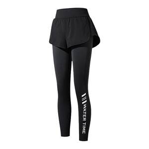 Watertime swimsuit female conservative split trousers sunscreen high waist surfing diving fast dry yoga swimming trunks female