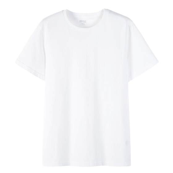 Semir short-sleeved T-shirt men's new pure cotton half-sleeved couple pure white round collar cool white t casual base shirt close-fitting