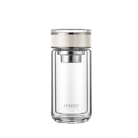 
Mini double-layer glass cup for women, high-looking portable water cup, office tea cup, 2026 new model
