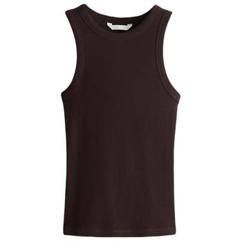 
HM Women's Vest 2025 Autumn New Fashion Simple Round Neck Slim Slim Short Sling 1270854