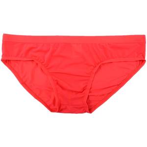 4 men's ice silk triangular underwear transparent sexy mesh without trace low waist autumn and winter breathable travel speed dry super thin