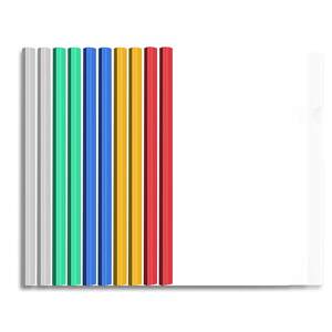 Thickened pumping lever A4 folder lever folder folder folder large -capacity file test papers leather folder student data storage book pumping rod transparent plug -in office supplies live page folder
