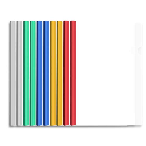Thickened pumping lever A4 folder lever folder folder folder large -capacity file test papers leather folder student data storage book pumping rod transparent plug -in office supplies live page folder
