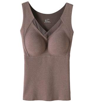 Women's thermal vest without underwear graphene with chest pad