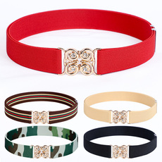 Пояс 30mm中大童有弹力腰带女孩小初高中学生青少年军训表演橡皮筋裤带