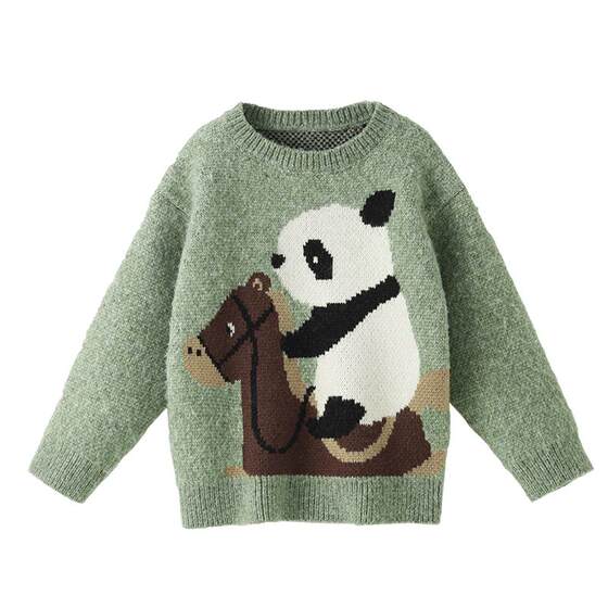 
Betis children's sweater sweater girls boys pure cotton warm sweater cartoon new spring and autumn baby top